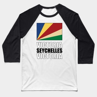 Flag of Seychelles Baseball T-Shirt